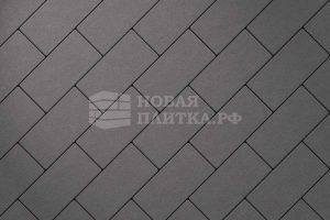 Тротуарная плитка Кирпич А.2.П.4см 200х100х40 стандарт Коричневый