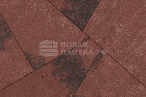 Тротуарная плитка Оригами Б.4.Фсм.8 гладкий листопад Каир