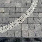 Тротуарная плитка Квадрат Б.2.К.6см 200х200х60 гранит листопад Антрацит