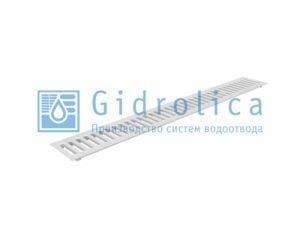Решетка водоприемная Gidrolica Standart РВ -10.13,6.100 – штампованная стальная оцинкованная, кл. А15