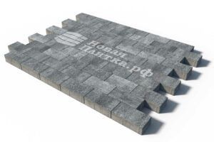 Тротуарная плитка Кирпич Б.2.П.6см 200х100х60 искусственный камень Шунгит