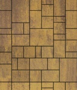 Тротуарная плитка Мюнхен Б.2.Фсм.6 гладкий листопад Клинкер