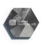 Тротуарная плитка Оригами Б.4.Фсм.8 гранит листопад Антрацит