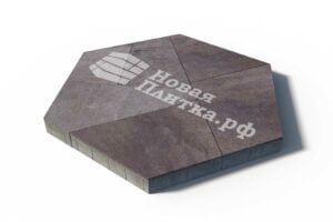 Тротуарная плитка Оригами Б.4.Фсм.8 гладкий колормикс Хаски